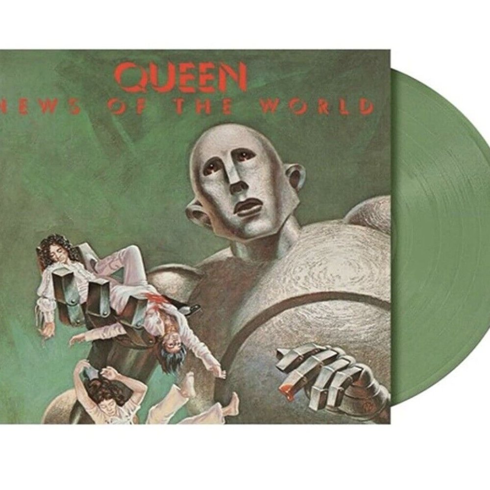 Queen News Of The World LP ~ Exclusive Colored Vinyl (Olive Green) ~ New/Sealed!